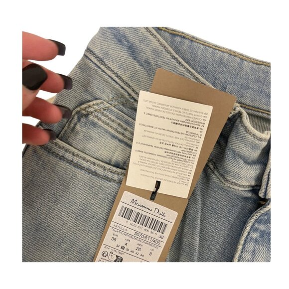 Massimo Dutti Womens Jeans EU 36 US 4 Skinny Fit High Rise Denim 5070/811 NWT - Picture 3 of 16